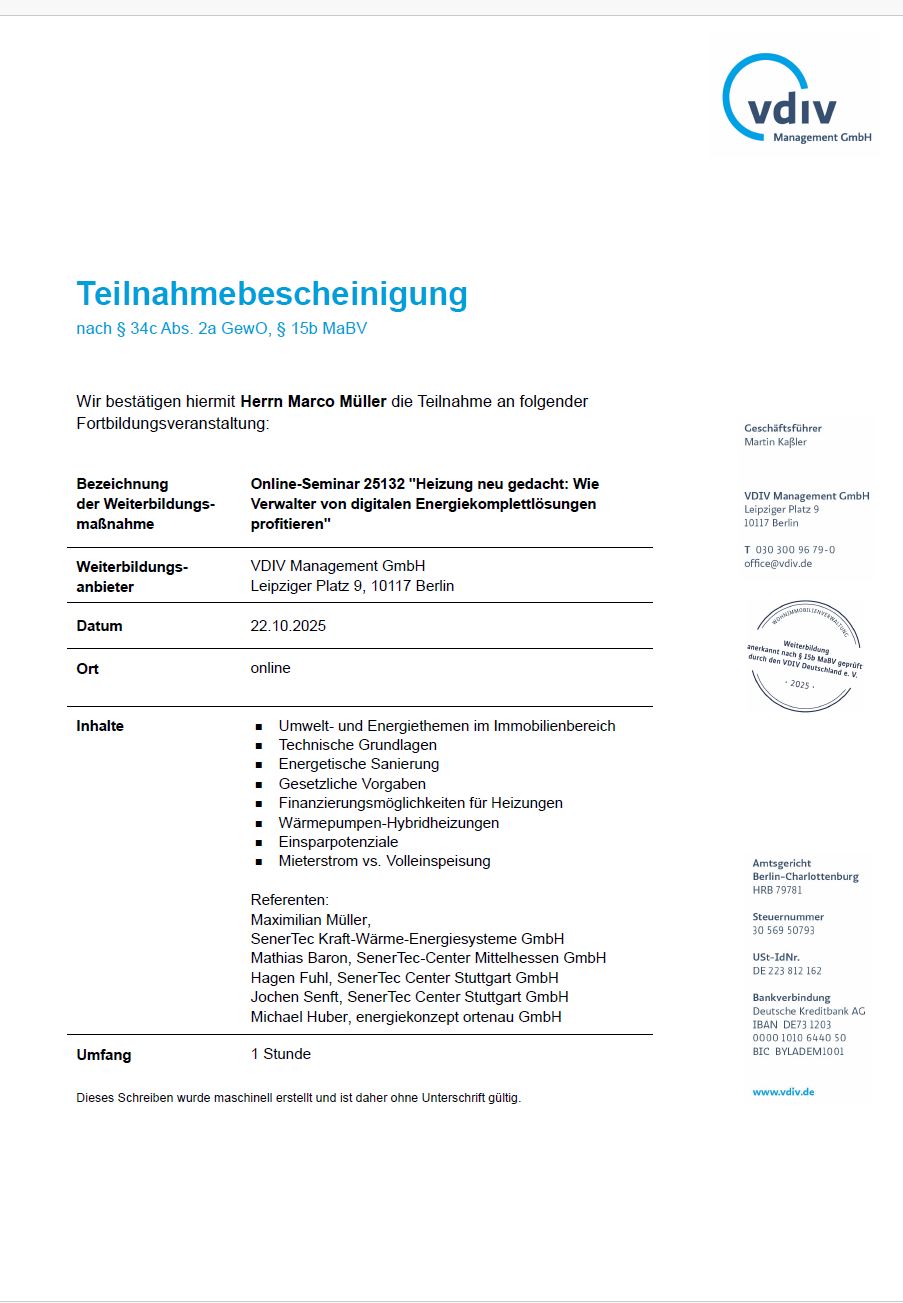 Online-Seminar 25132 - Heizung neu gedacht: Wie Verwalter von digitalen Energiekomplettlösungen profitieren